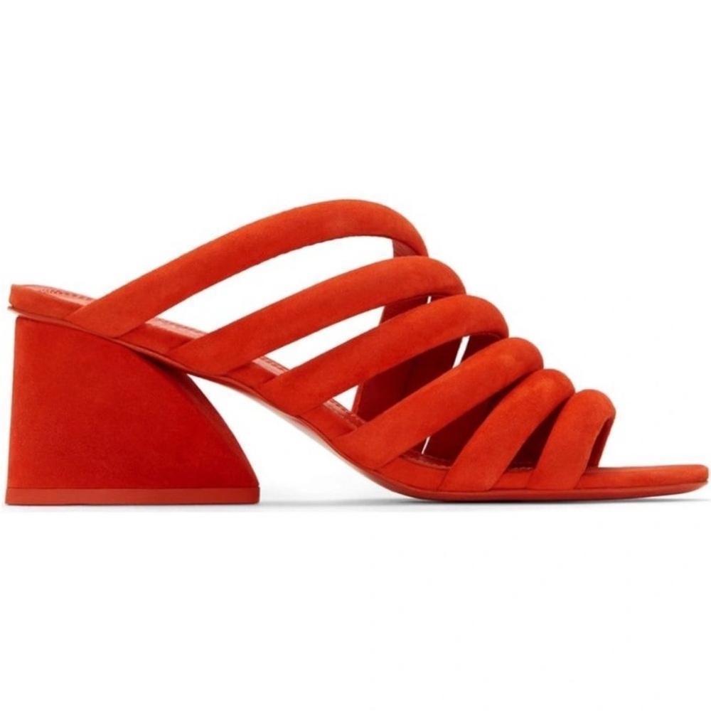 MERCEDES CASTILLO NWT Izzie Slide Sandal ORANGE Tulip Sz 6